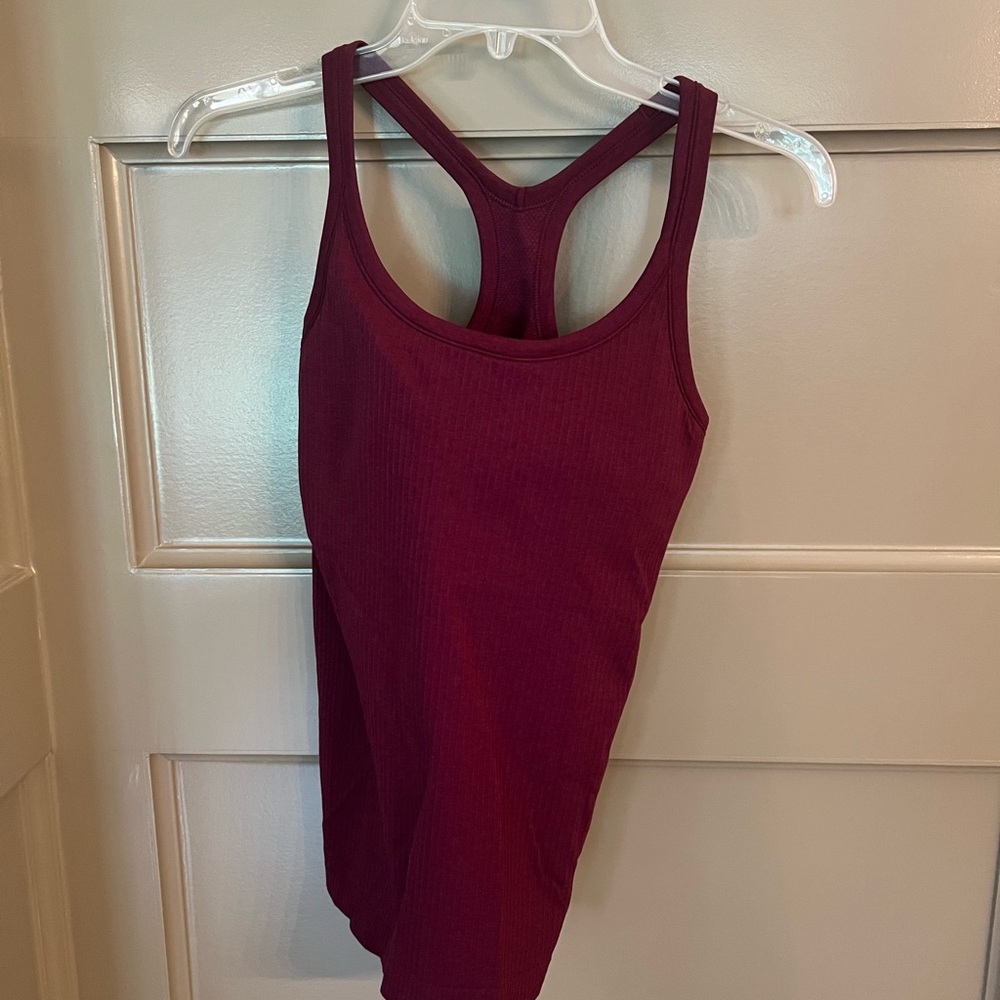 Lululemon ebb to street tank - maroon